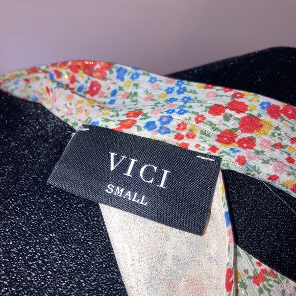 Vici Floral High Neck Long Dress Small - Picture 5 of 5